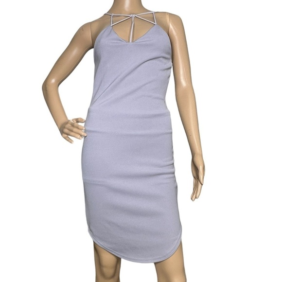 Missguided Multi Strap Curve Hem Bodycon Dress NWT 6 - Picture 1 of 7